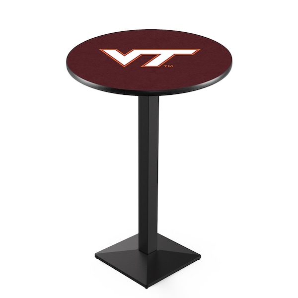 42" Blk Wrinkle Virginia Tech Pub Table